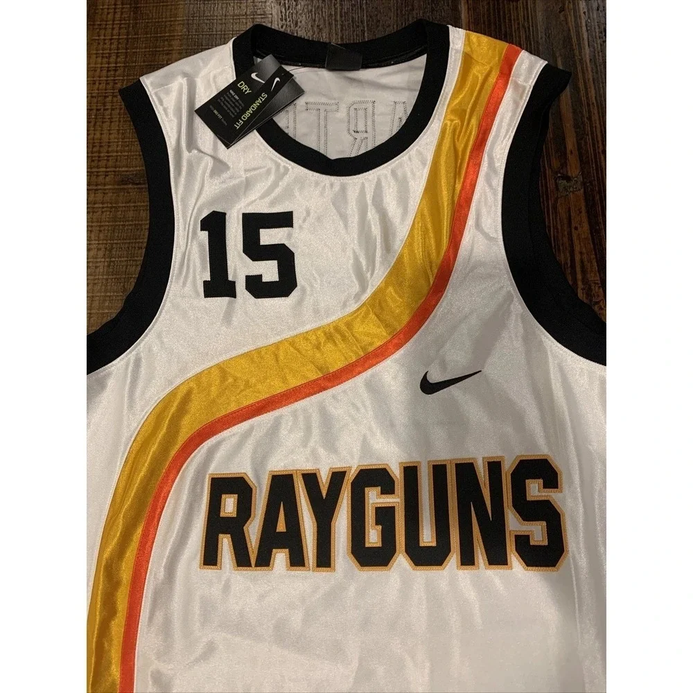 Nike Roswell Rayguns Vince Carter Basketball Jersey White CV1970-100 Mens M